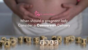 When should a pregnant lady consider a Caesarean Delivery